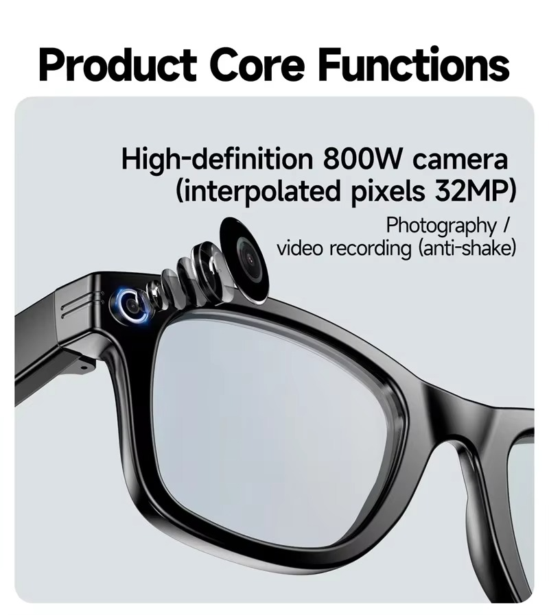 Smart glasses with AI translation and object recognition_spy glasses